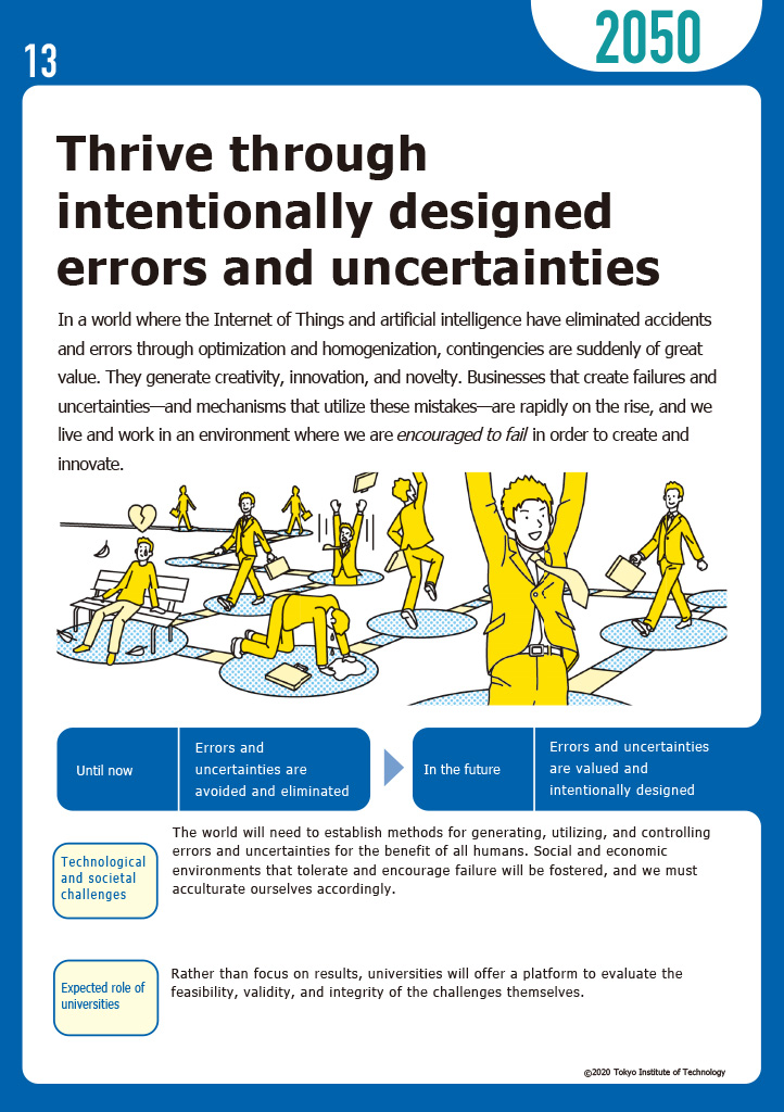 Thrive through intentionally designed errors and uncertainties